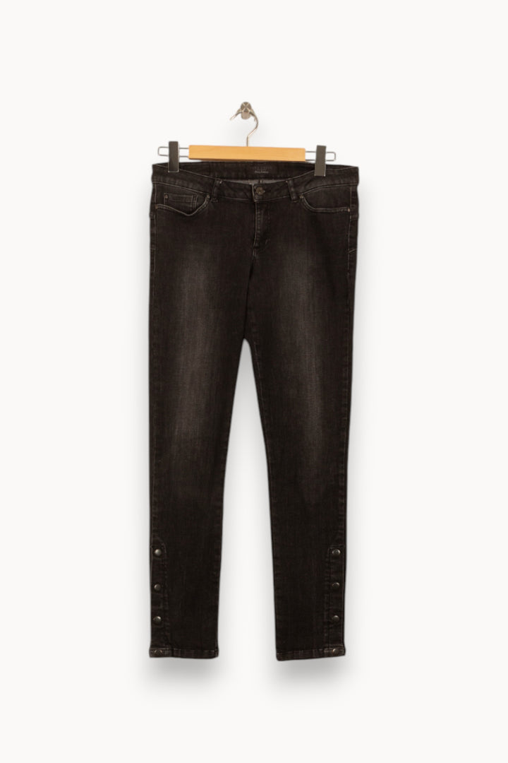 Jean Skinny Noir - Taille L/40 de la marque IKKS | PARAD35660 - Vendu par Paradigme - Image 2