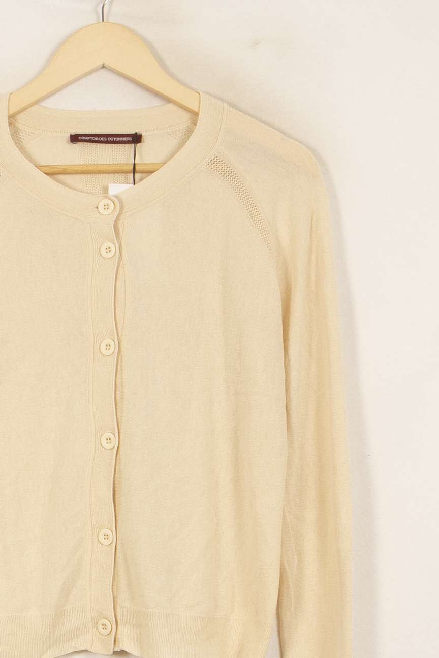 Cardigan Beige - Taille M/38 de la marque Comptoir des Cotonniers | PARAD35666 - Vendu par Paradigme - Image 3