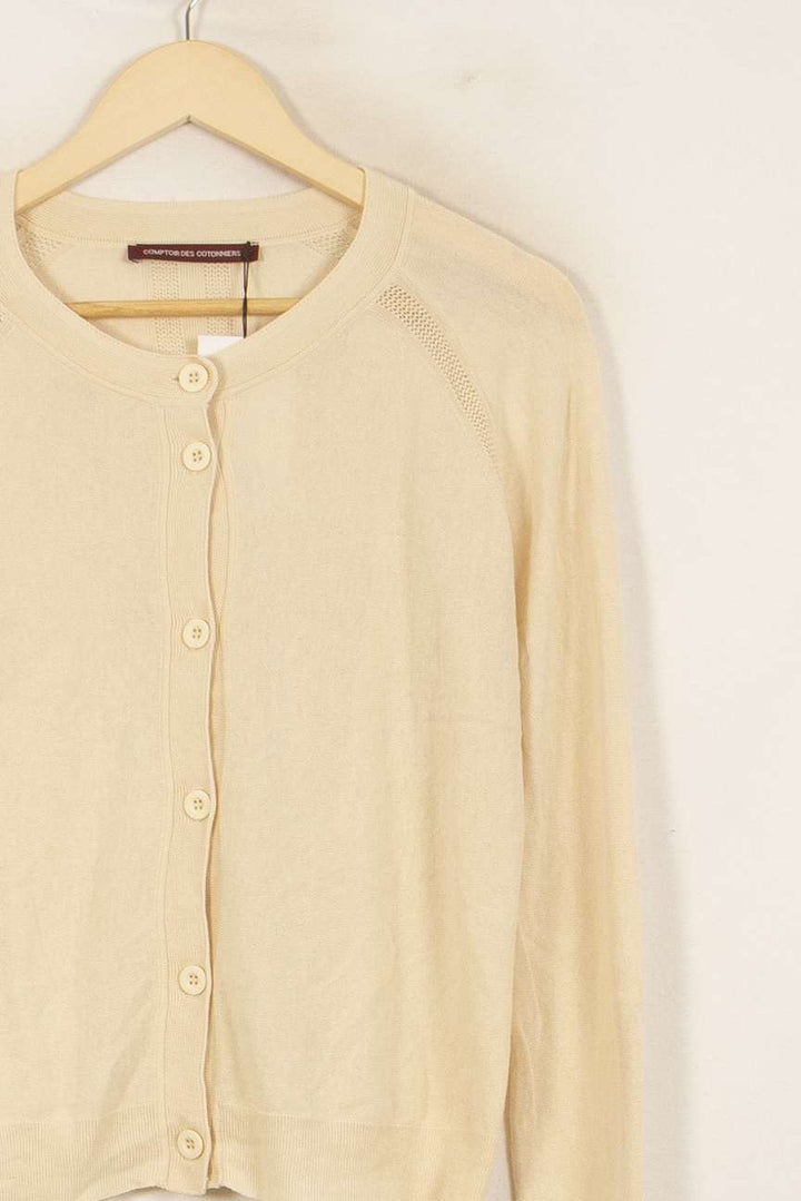 Cardigan Beige - Taille M/38 de la marque Comptoir des Cotonniers | PARAD35666 - Vendu par Paradigme - Image 3