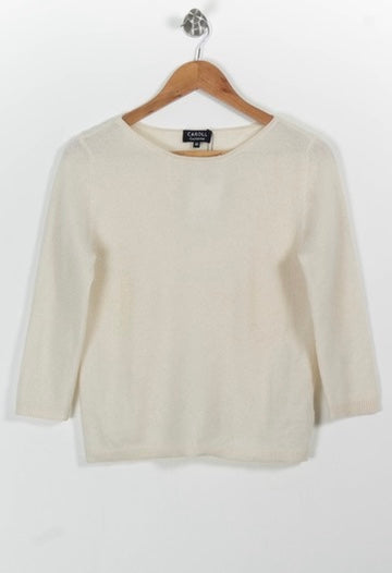 Pull Blanc - Taille L/40 de la marque Caroll | PARAD35667 - Vendu par Paradigme - Image 2