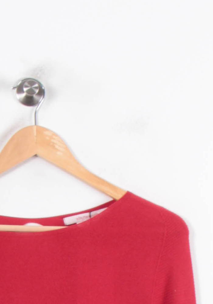 Pull Rouge - Taille XS/34 de la marque La Fée Maraboutée | PARAD35674 - Vendu par Paradigme - Image 3