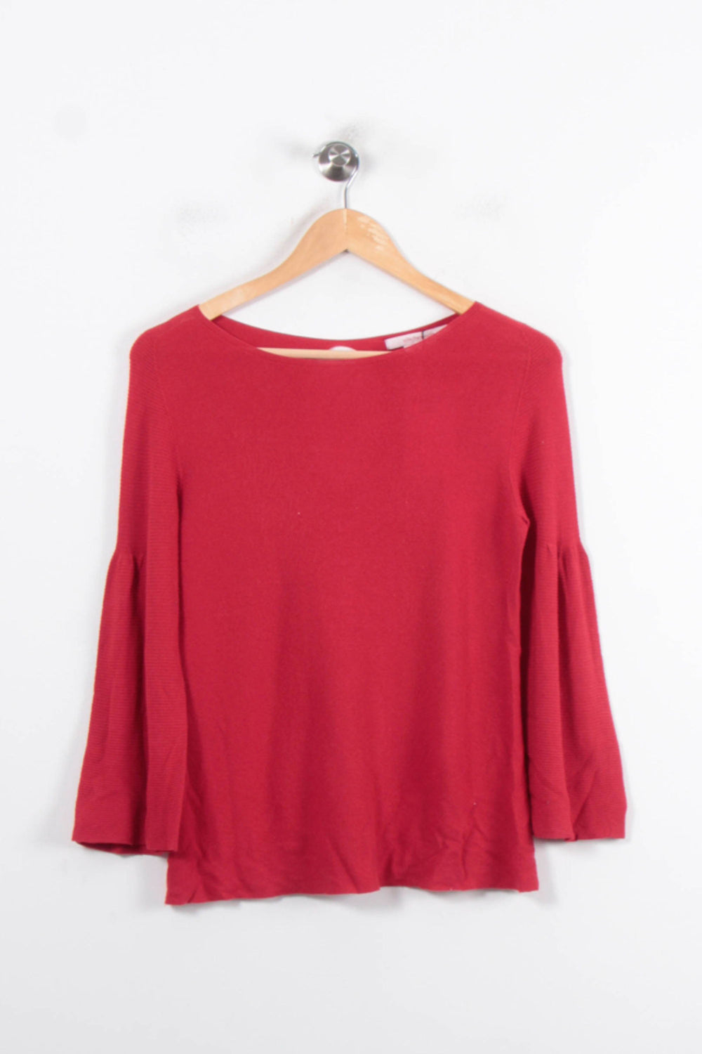 Pull Rouge - Taille XS/34 de la marque La Fée Maraboutée | PARAD35674 - Vendu par Paradigme - Image 2