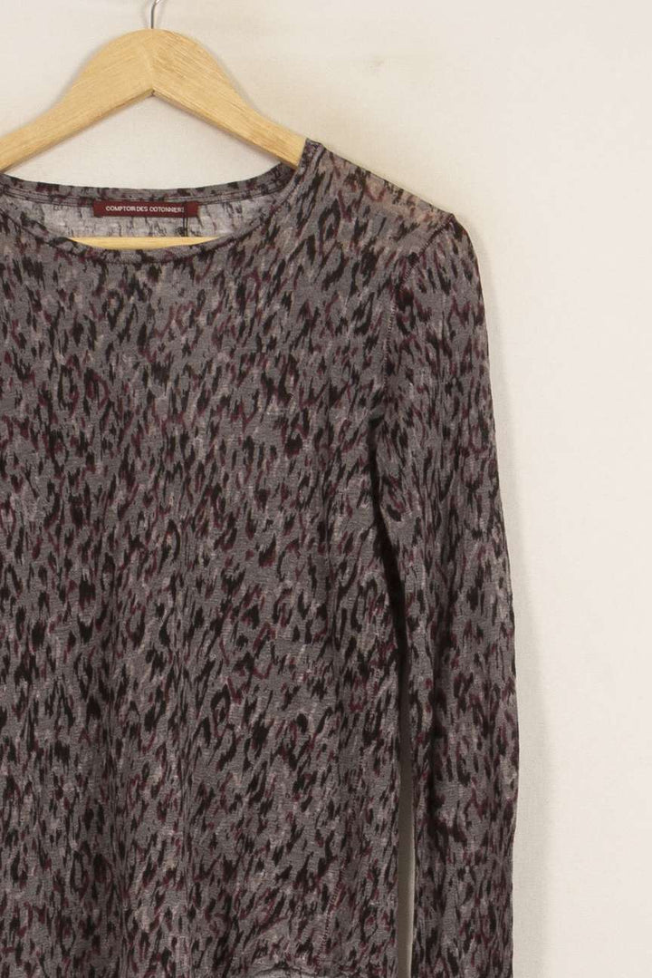 T-shirt Manches Longues Gris et Noir - Taille M/38 de la marque One Step | PARAD35687 - Vendu par Paradigme - Image 3