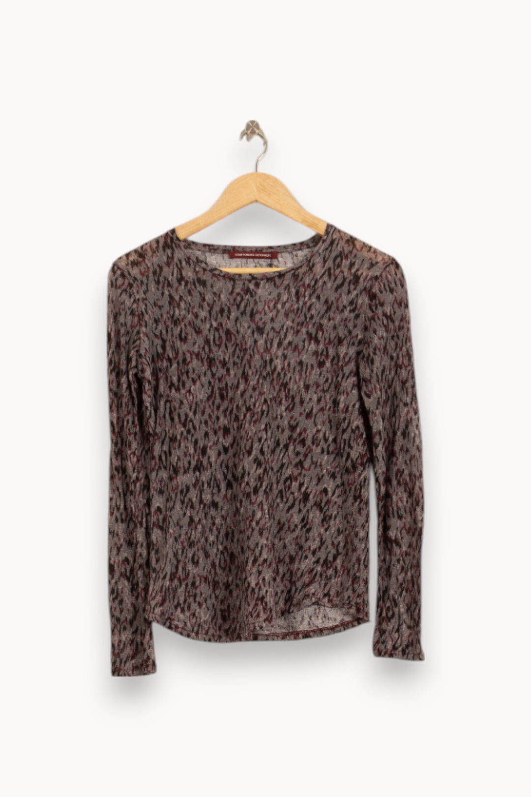 T-shirt Manches Longues Gris et Noir - Taille M/38 de la marque One Step | PARAD35687 - Vendu par Paradigme - Image 2
