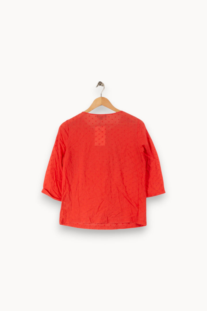 Blouse rouge/rose - Taille M/38 de la marque Caroll | PARAD35689 - Vendu par Paradigme - Image 3