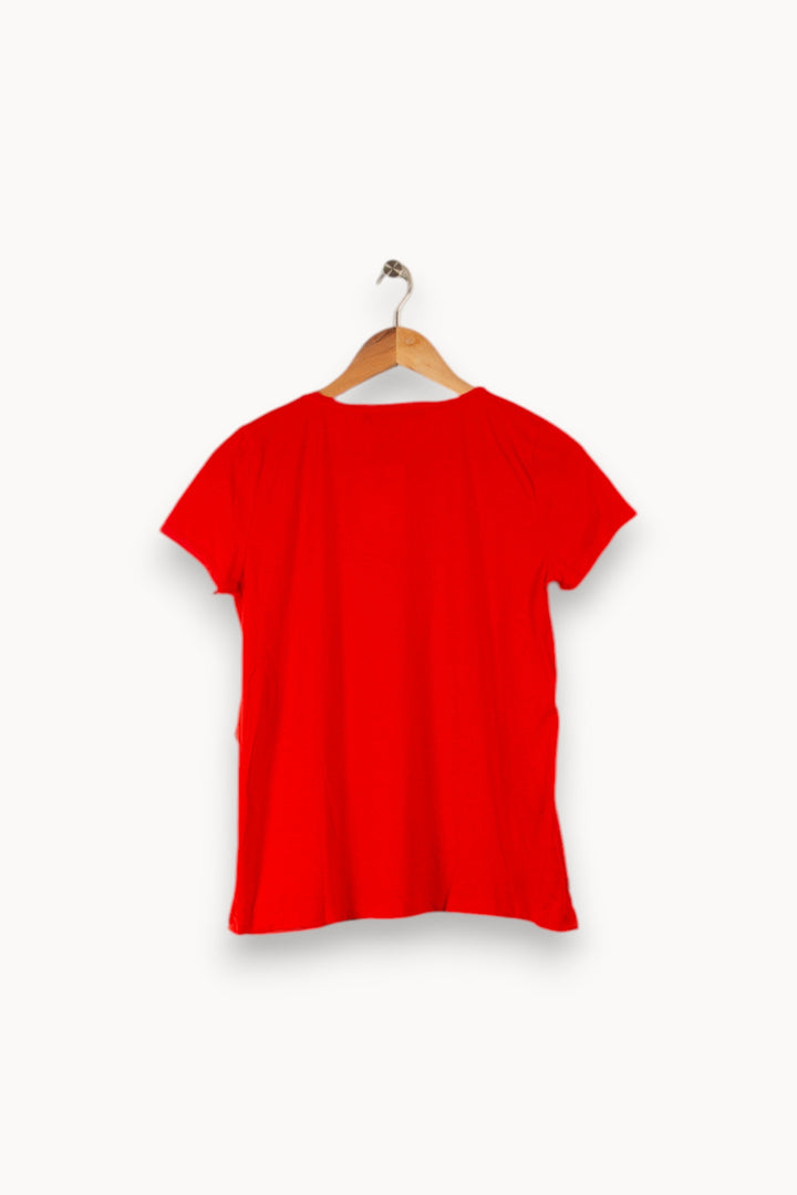 T-shirt rouge - Taille S/36 de la marque Comptoir des Cotonniers | PARAD35695 - Vendu par Paradigme - Image 3