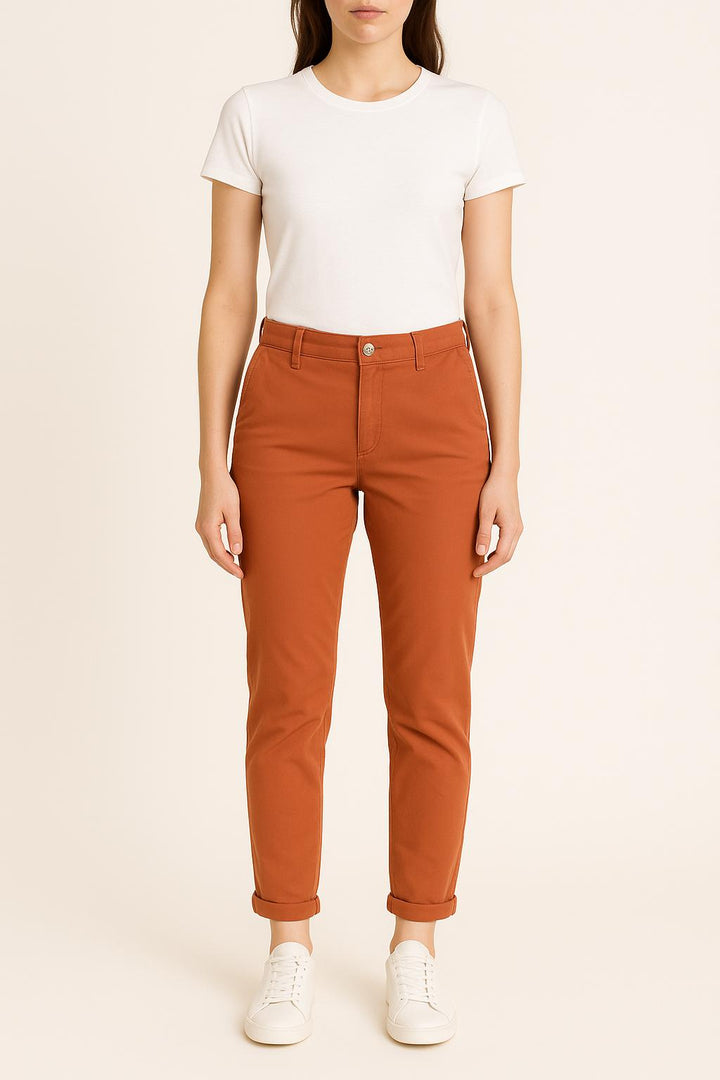 Pantalon Chino Orange - Taille S/36 de la marque Maison 123 | PARAD35710 - Vendu par Paradigme - Image 1