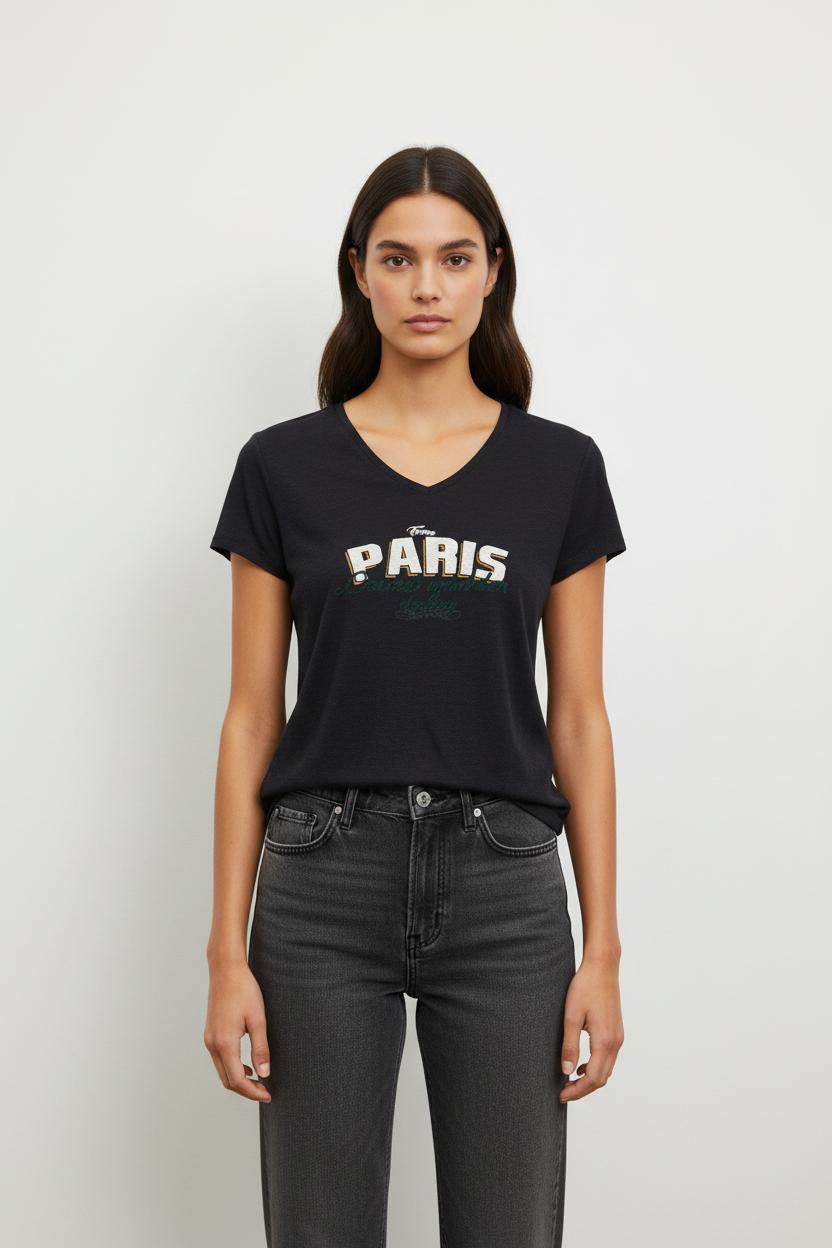 T-shirt bleu foncé - Taille S/36