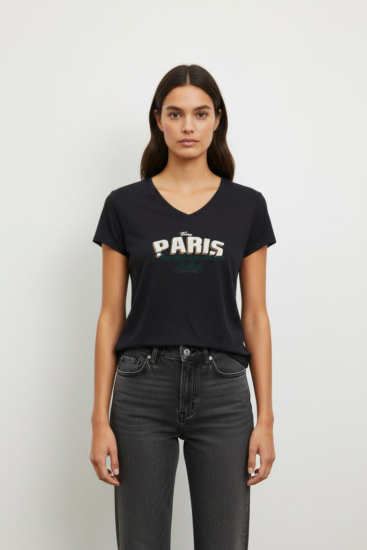T-shirt bleu foncé - Taille S/36
