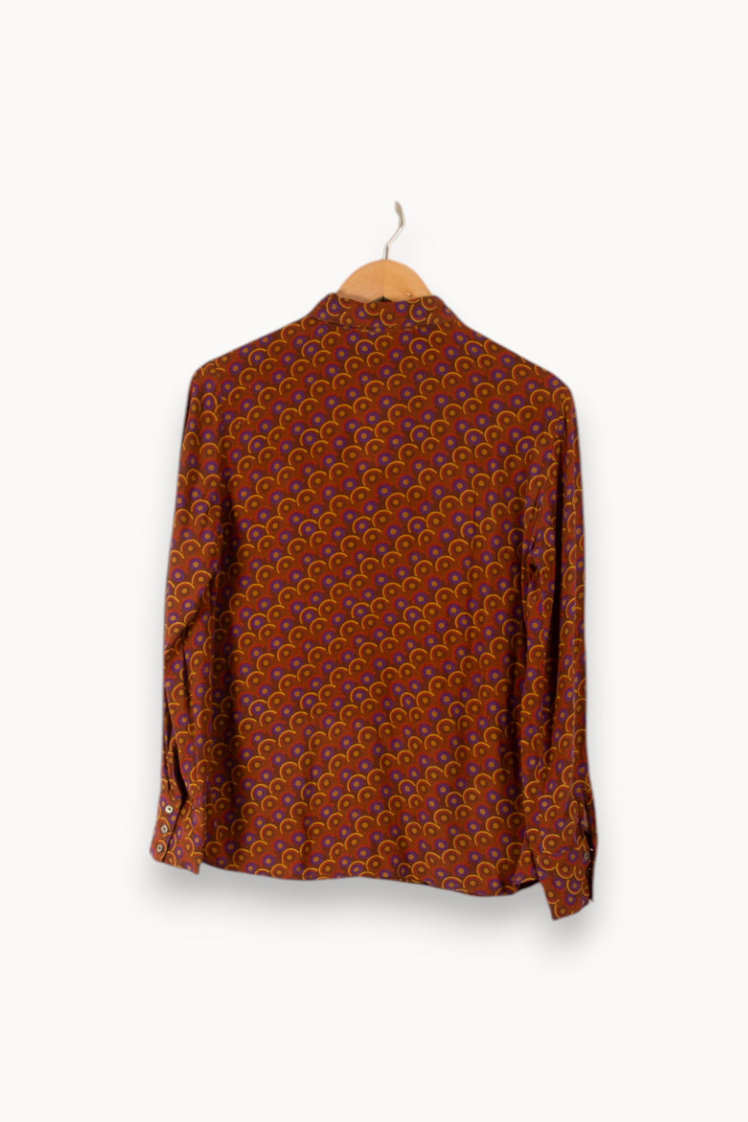 Chemise marron à motifs - Taille S/36 de la marque La Petite Etoile | PARAD35729 - Vendu par Paradigme - Image 3