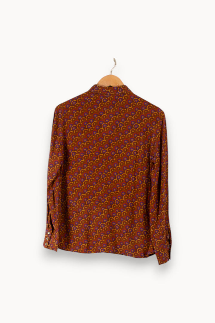 Chemise marron à motifs - Taille S/36 de la marque La Petite Etoile | PARAD35729 - Vendu par Paradigme - Image 3