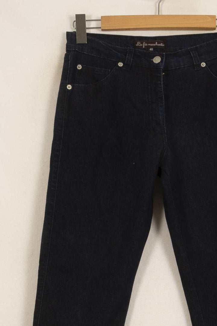 Jean Bleu Foncé - Taille L/40 de la marque La Fée Maraboutée | PARAD35734 - Vendu par Paradigme - Image 3