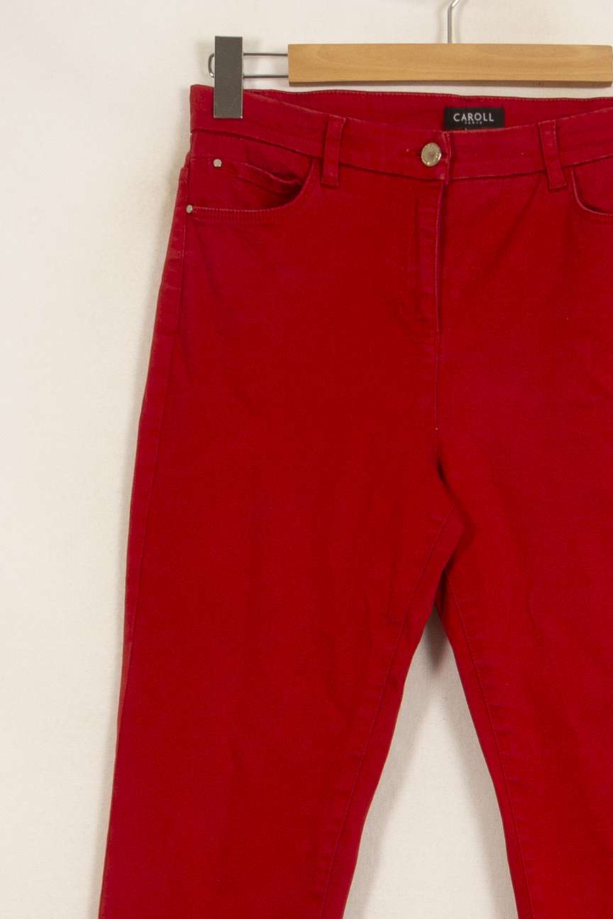 Jean Rouge - Taille L/40 de la marque Caroll | PARAD35740 - Vendu par Paradigme - Image 3