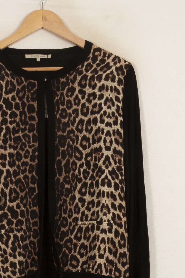 Cardigan Noir et Marron - Taille M/38 de la marque Gerard Darel | PARAD35742 - Vendu par Paradigme - Image 3