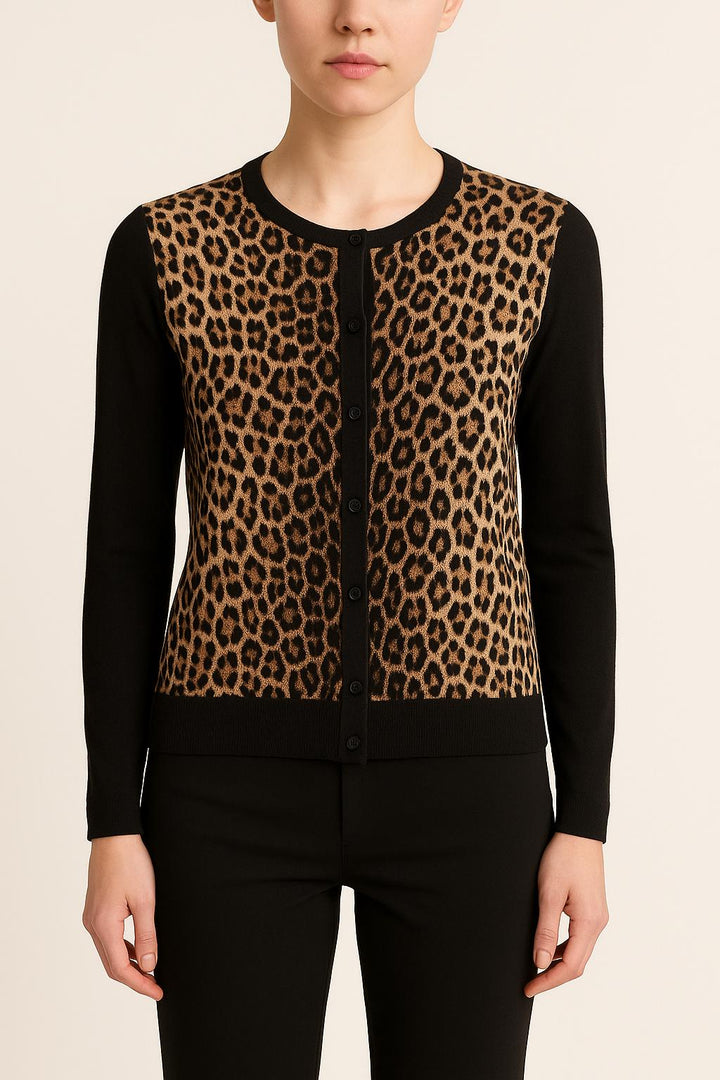 Cardigan Noir et Marron - Taille M/38 de la marque Gerard Darel | PARAD35742 - Vendu par Paradigme - Image 1