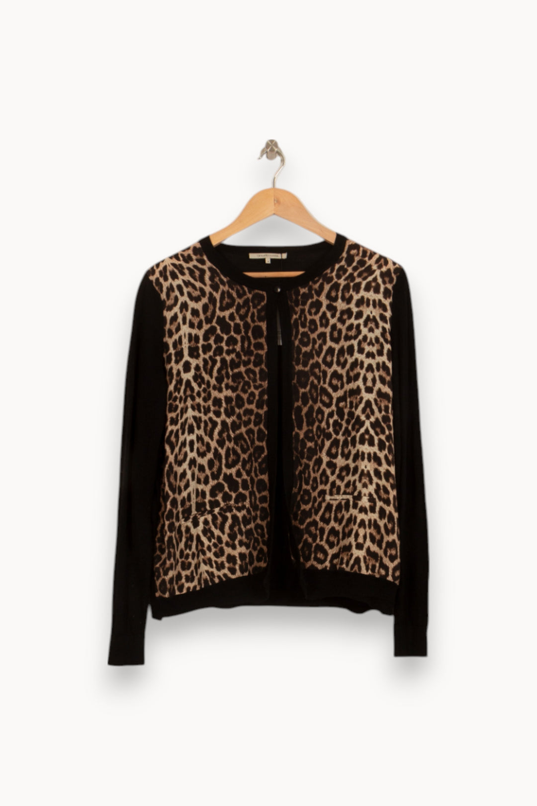Cardigan Noir et Marron - Taille M/38 de la marque Gerard Darel | PARAD35742 - Vendu par Paradigme - Image 2