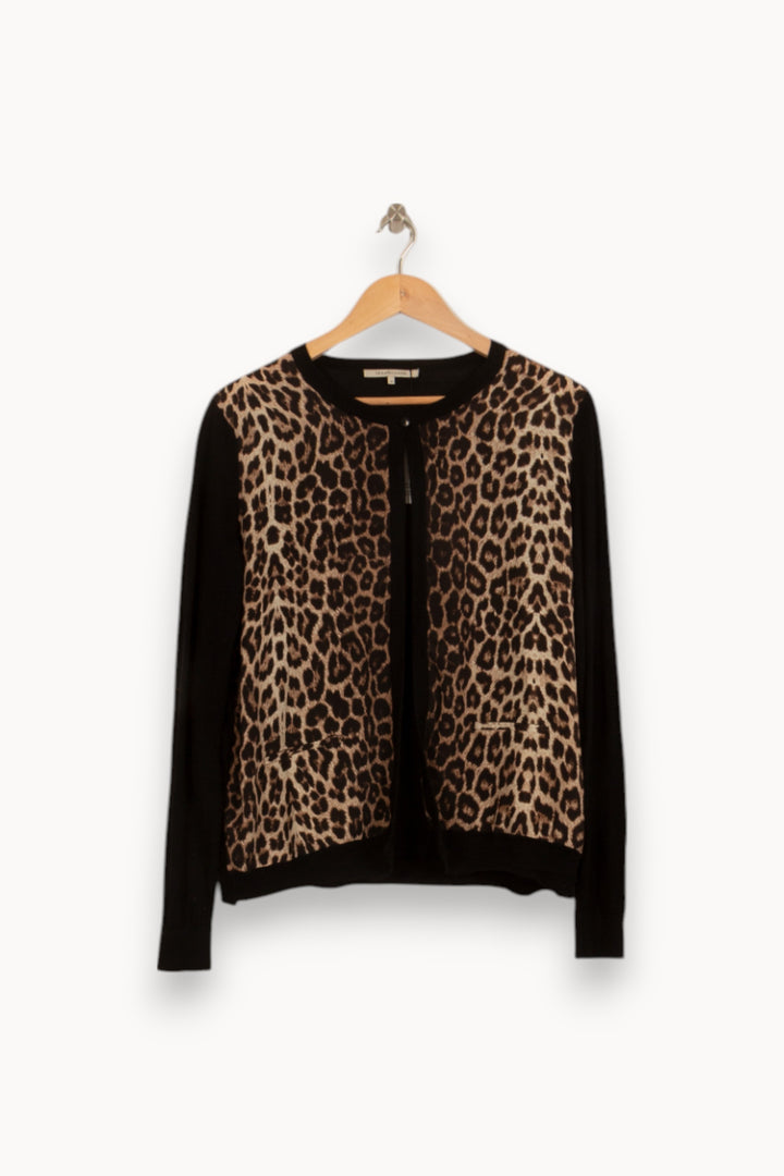 Cardigan Noir et Marron - Taille M/38 de la marque Gerard Darel | PARAD35742 - Vendu par Paradigme - Image 2