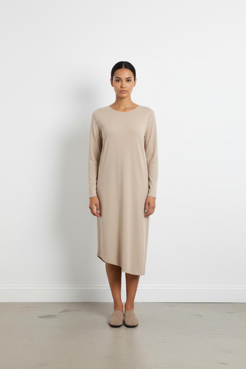 Robe longue grise/blanche - Taille S/36