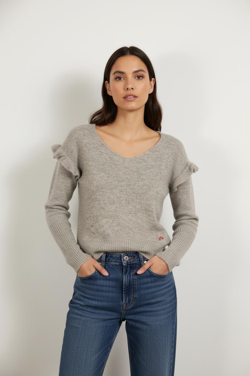 Pull gris - Taille M/38
