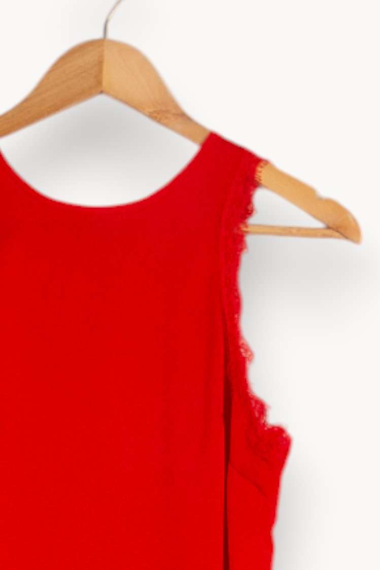 Robe rouge - Taille XS/34 de la marque Imprevu | PARAD35832 - Vendu par Paradigme - Image 3