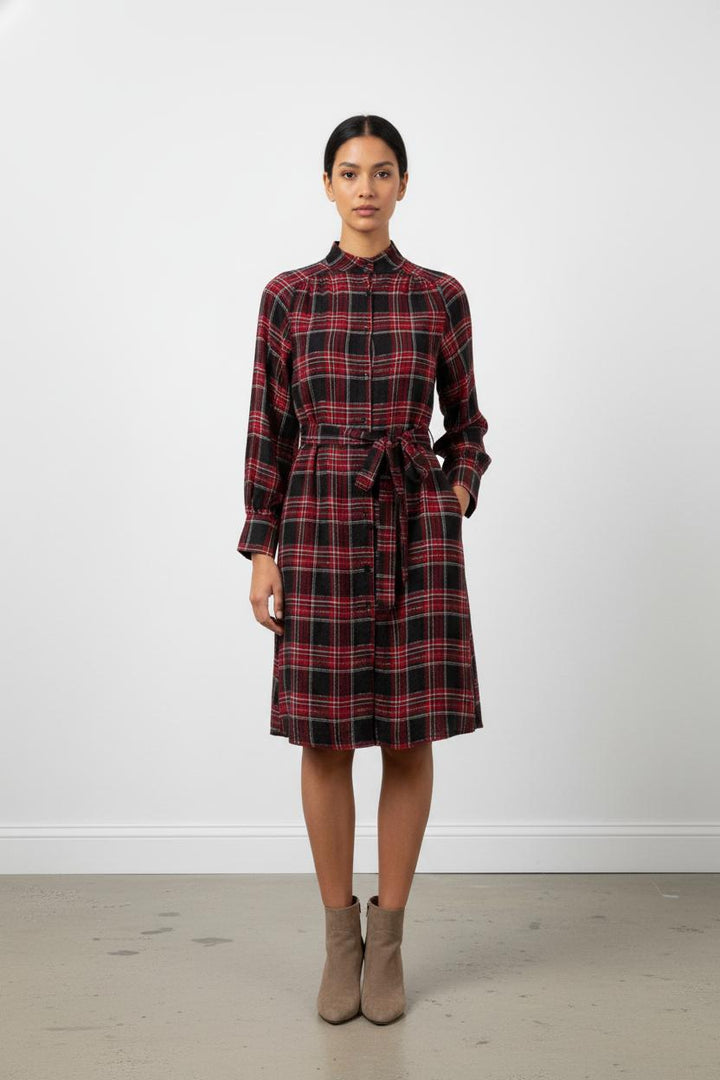 Robe rouge à carreaux - Taille S/36