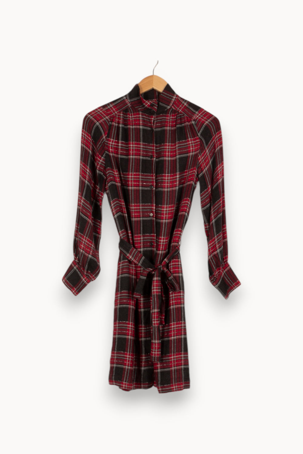 Robe rouge à carreaux - Taille S/36 de la marque La Fée Maraboutée | PARAD35840 - Vendu par Paradigme - Image 1