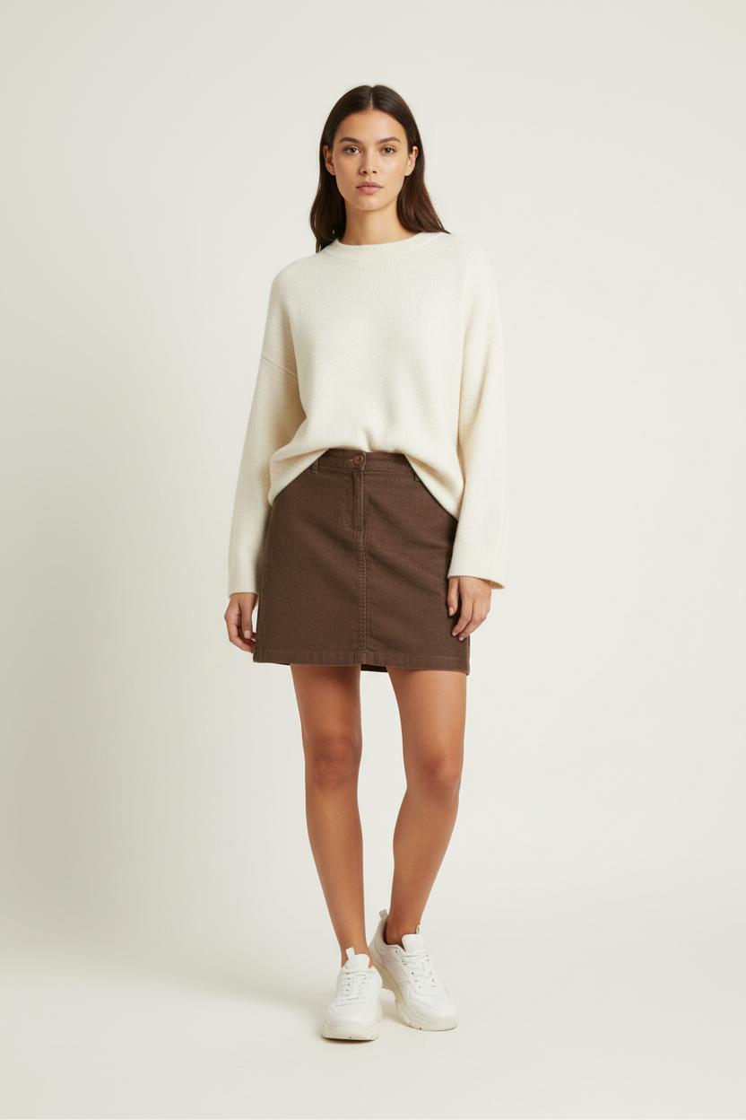 Jupe marron - Taille XS/34 de la marque Sessùn | PARAD35856 - Vendu par Paradigme - Image 1