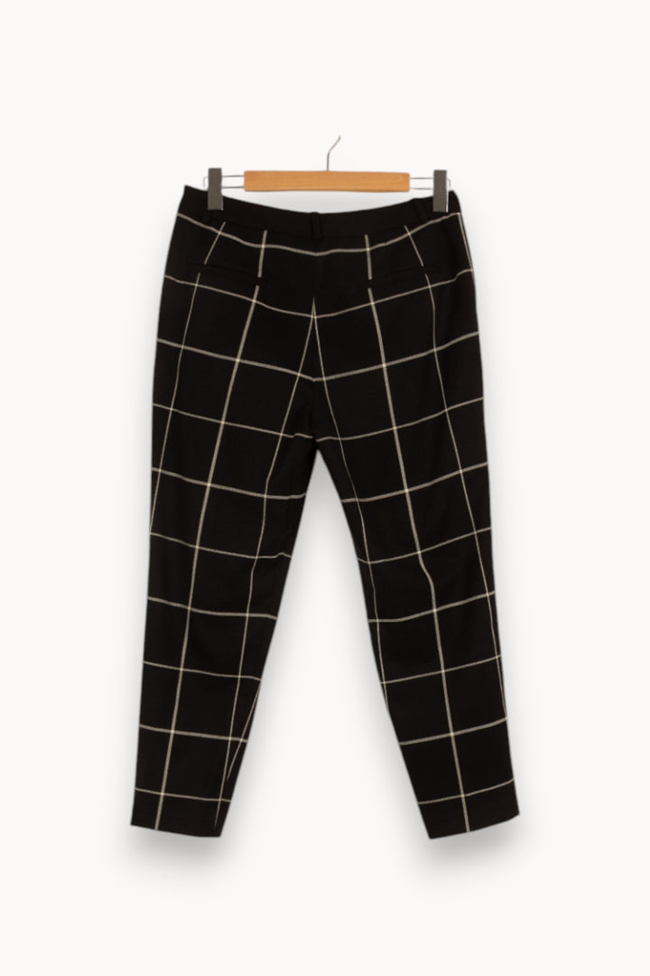 Pantalon noir à carreaux - Taille L/40 de la marque Comptoir des Cotonniers | PARAD35877 - Vendu par Paradigme - Image 3