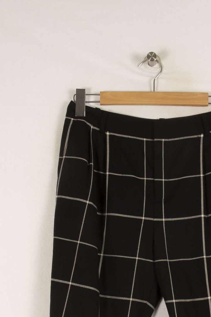 Pantalon noir à carreaux - Taille L/40 de la marque Comptoir des Cotonniers | PARAD35877 - Vendu par Paradigme - Image 2