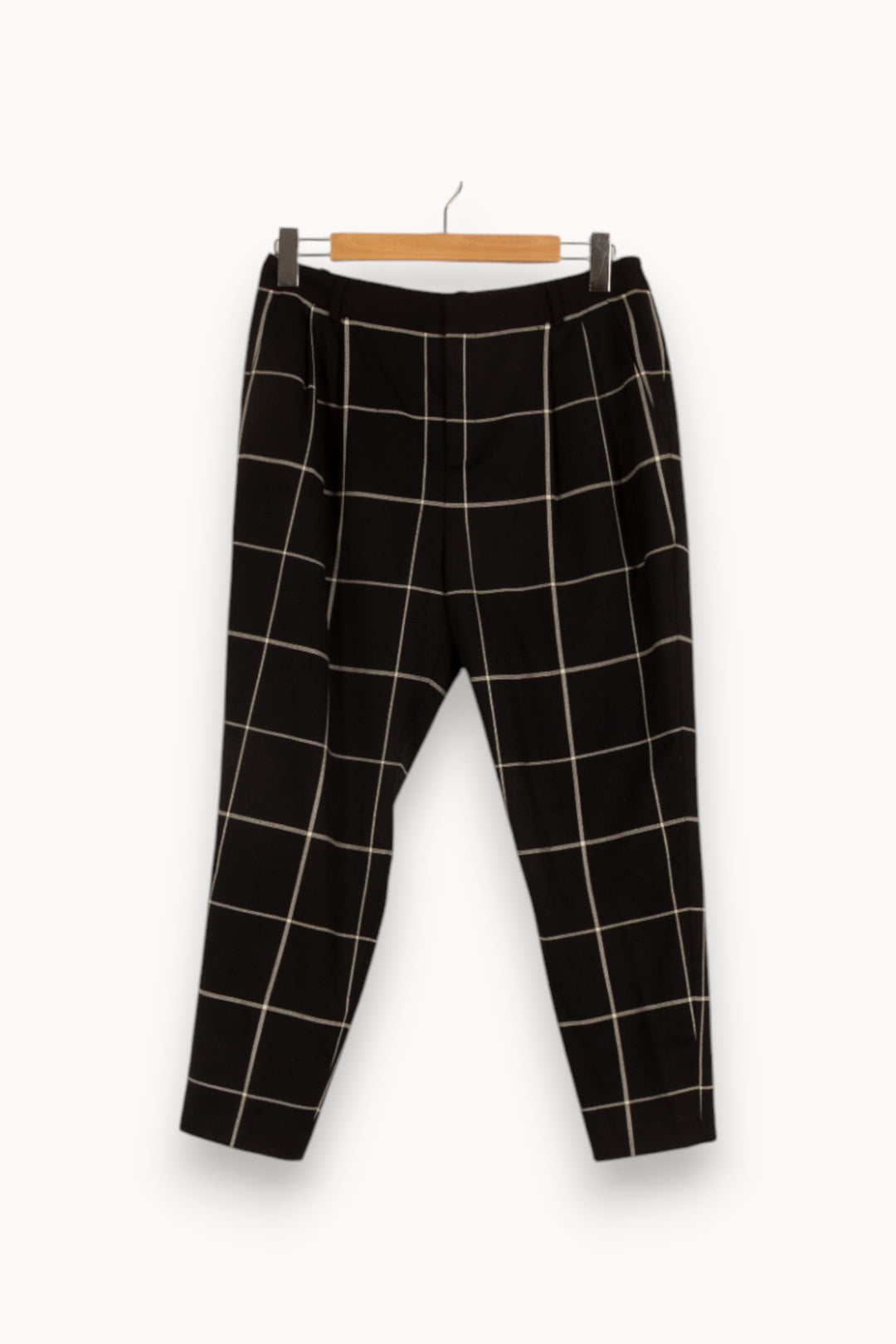 Pantalon noir à carreaux - Taille L/40 de la marque Comptoir des Cotonniers | PARAD35877 - Vendu par Paradigme - Image 1