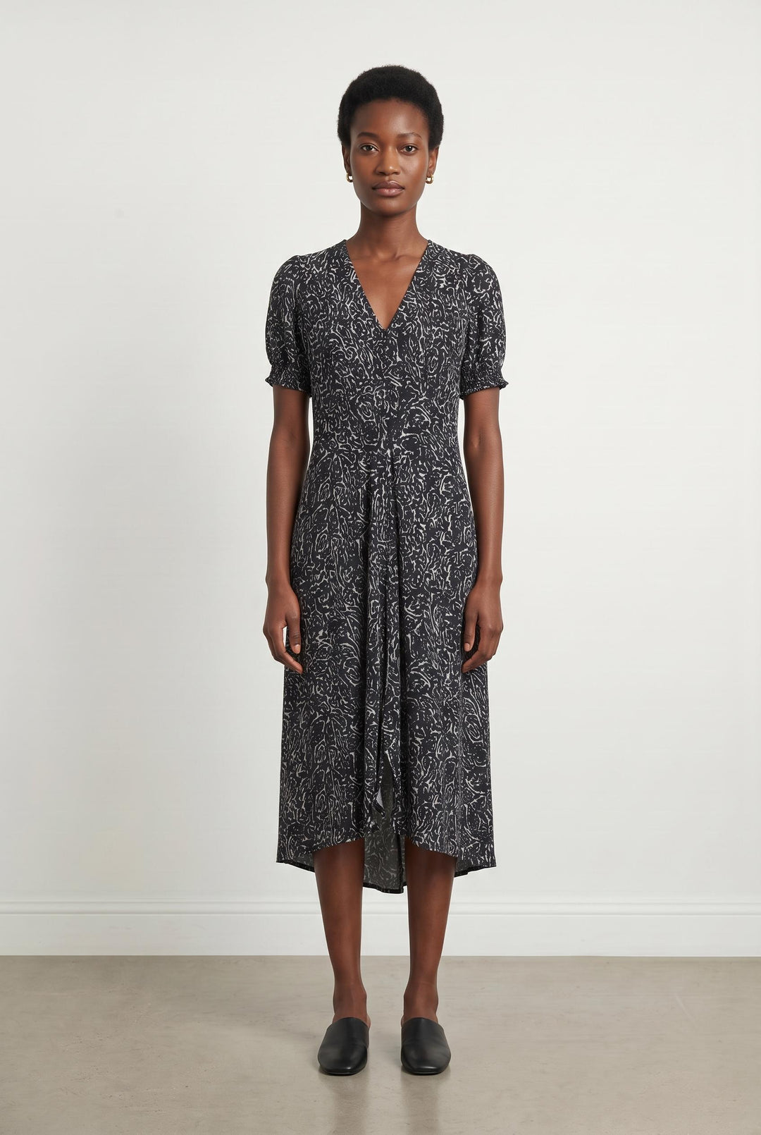 Robe noire à motifs - Taille XS/34 de la marque Replay | PARAD35893 - Vendu par Paradigme - Image 1