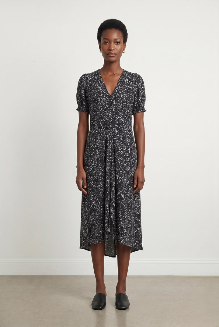Robe noire à motifs - Taille XS/34 de la marque Replay | PARAD35893 - Vendu par Paradigme - Image 1