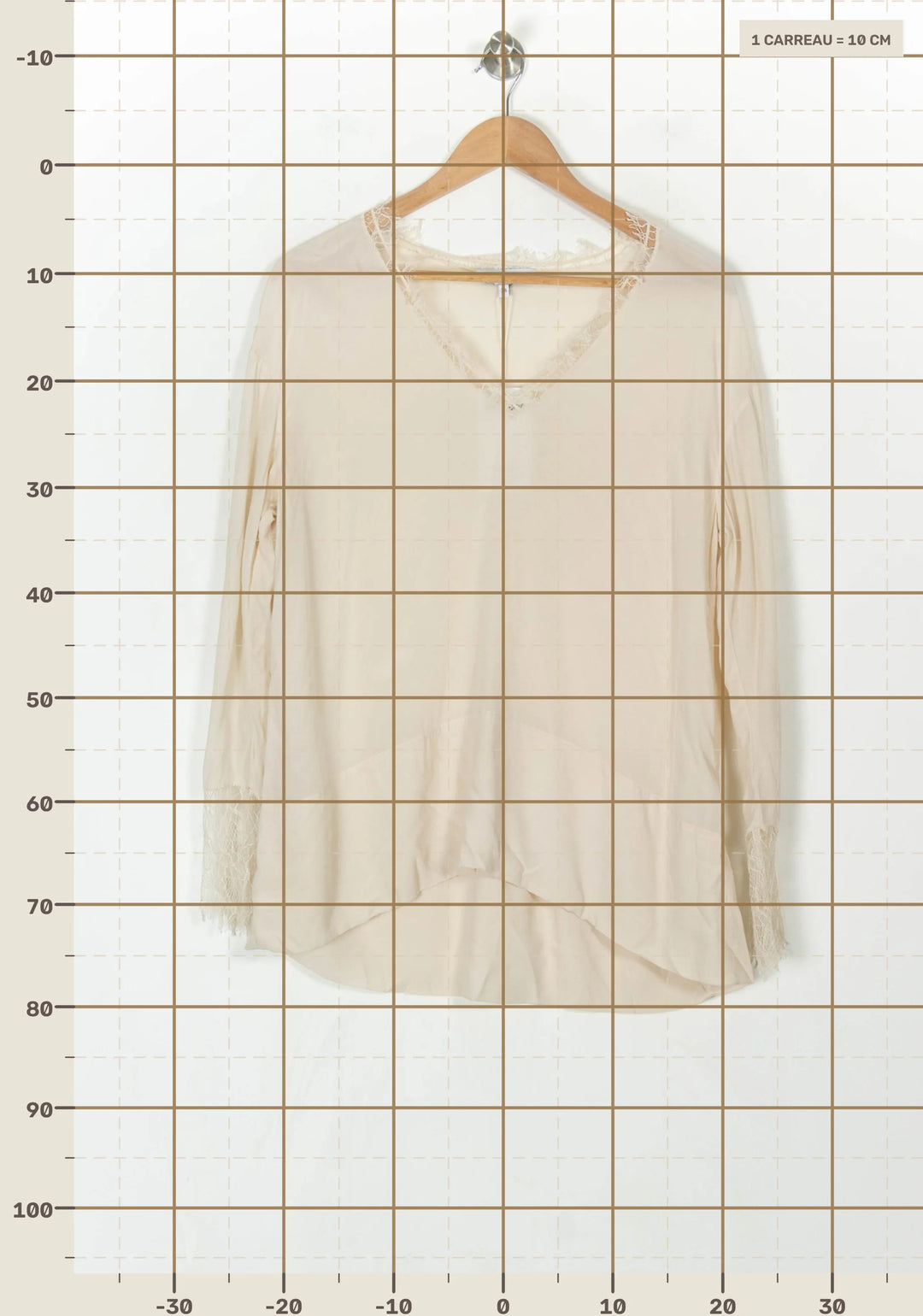 Blouse beige - Taille S/36 de la marque IRO | PARAD35935 - Vendu par Paradigme - Image 4