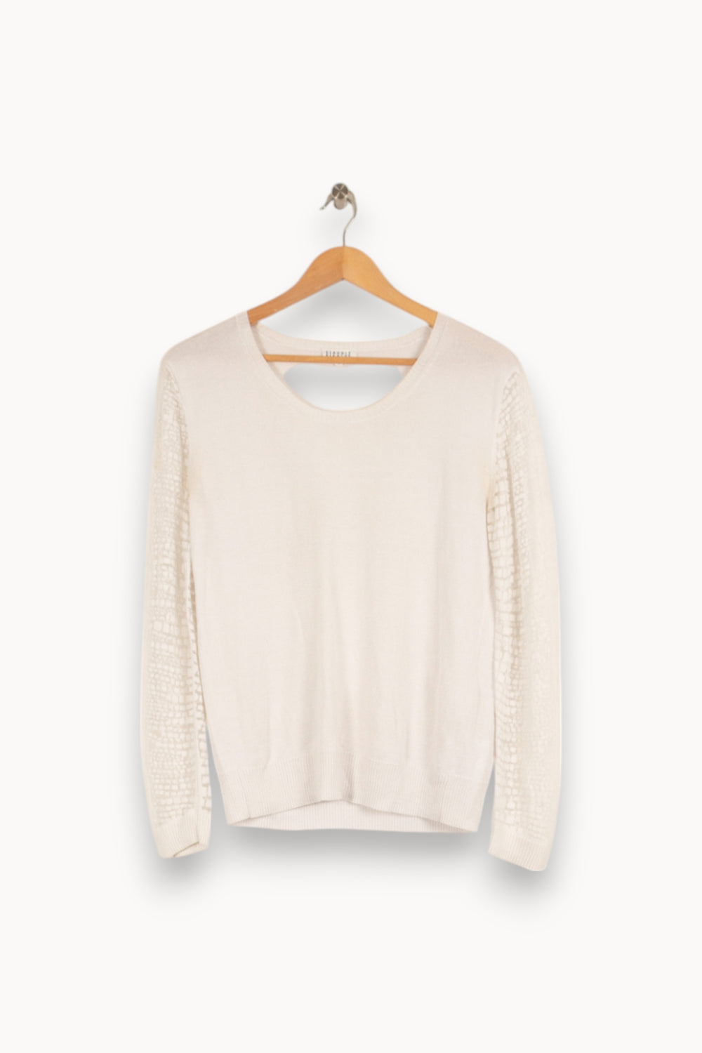 Pull blanc - Taille M/38 de la marque Claudie Pierlot | PARAD35989 - Vendu par Paradigme - Image 1