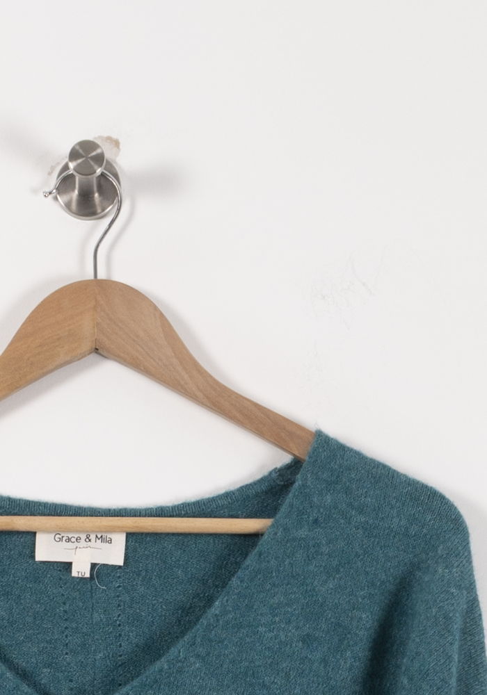 Pull Vert - Taille Unique de la marque Grace & Mila | PARAD36014 - Vendu par Paradigme - Image 3
