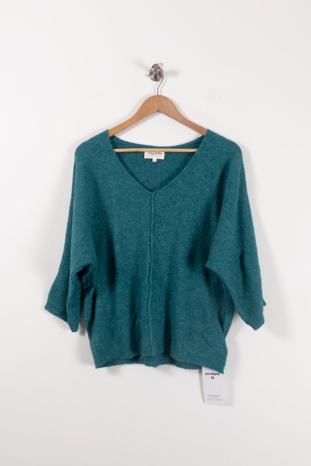 Pull Vert - Taille Unique de la marque Grace & Mila | PARAD36014 - Vendu par Paradigme - Image 2