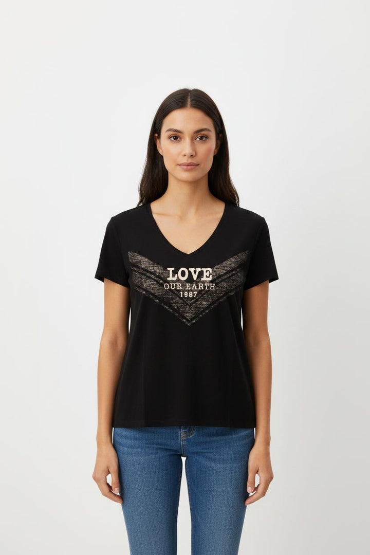 T-shirt noir - Taille L/40