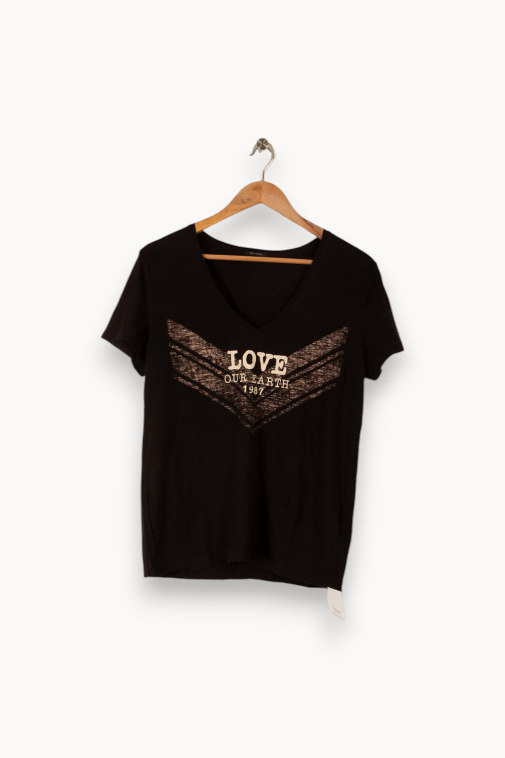 T-shirt noir - Taille L/40 de la marque IKKS | PARAD36036 - Vendu par Paradigme - Image 1