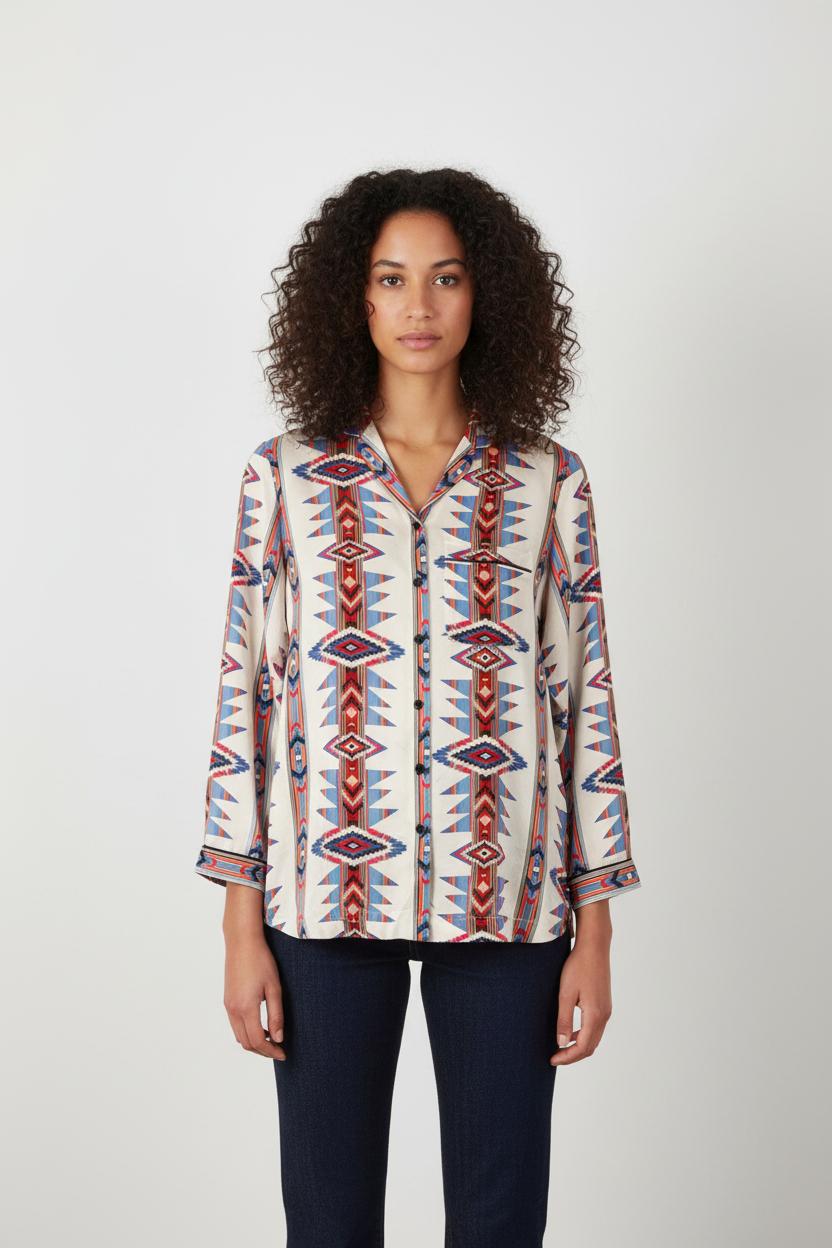 Chemise à motifs - Taille XS/34