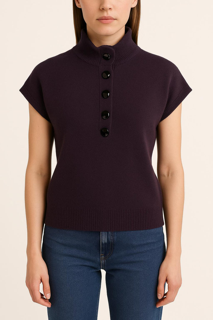 Pull Violet - Taille M/38 de la marque Caroll | PARAD36073 - Vendu par Paradigme - Image 1