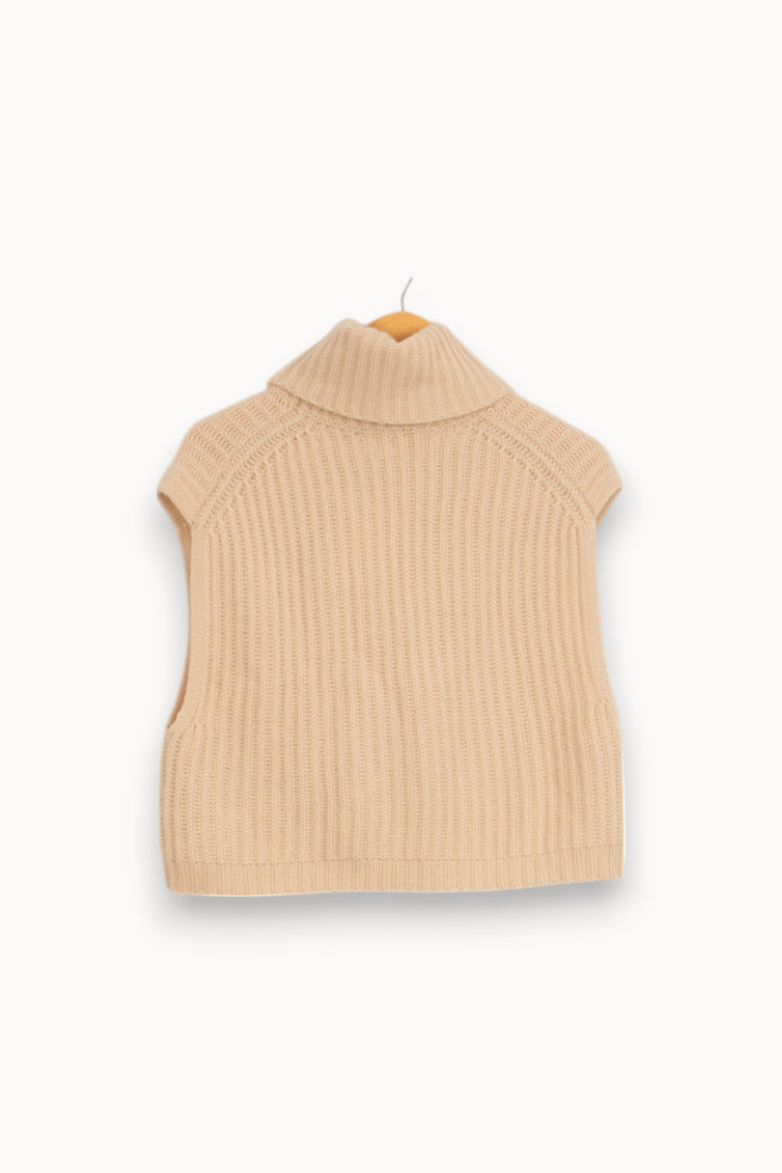 Pull Sans Manches Beige - Taille S/36 de la marque From Future | PARAD36075 - Vendu par Paradigme - Image 4