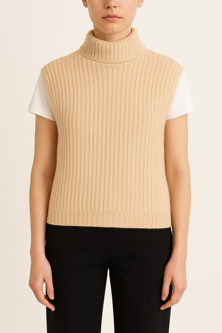 Pull Sans Manches Beige - Taille S/36 de la marque From Future | PARAD36075 - Vendu par Paradigme - Image 1