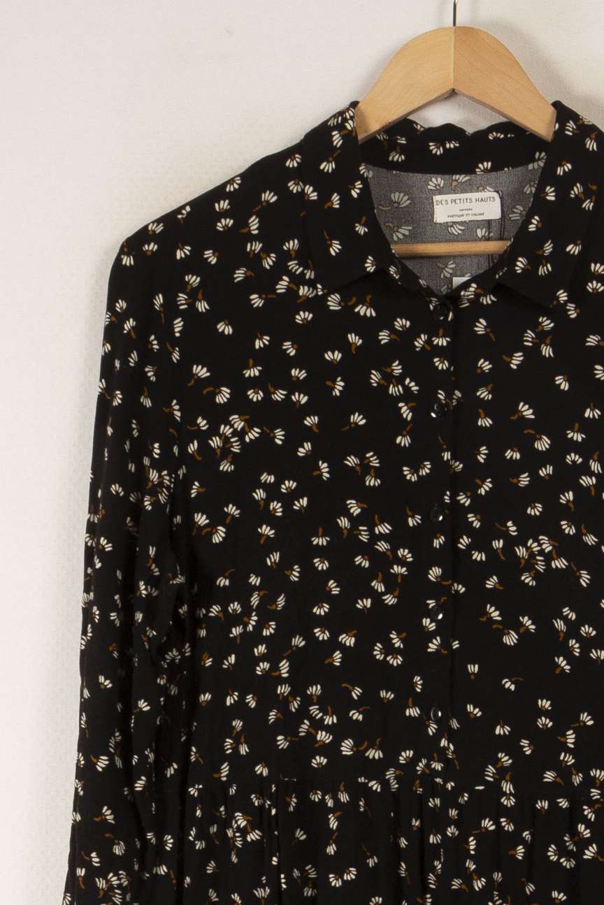 Robe noire à motifs - Taille L/40 de la marque Des petits hauts | PARAD36076 - Vendu par Paradigme - Image 2