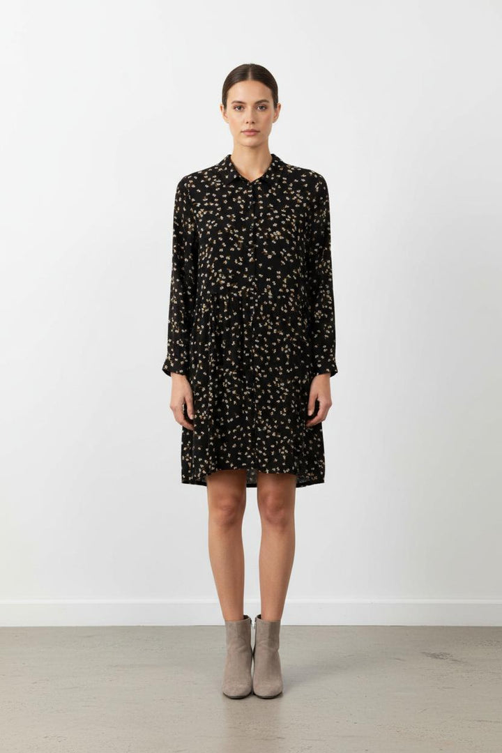 Robe noire à motifs - Taille L/40
