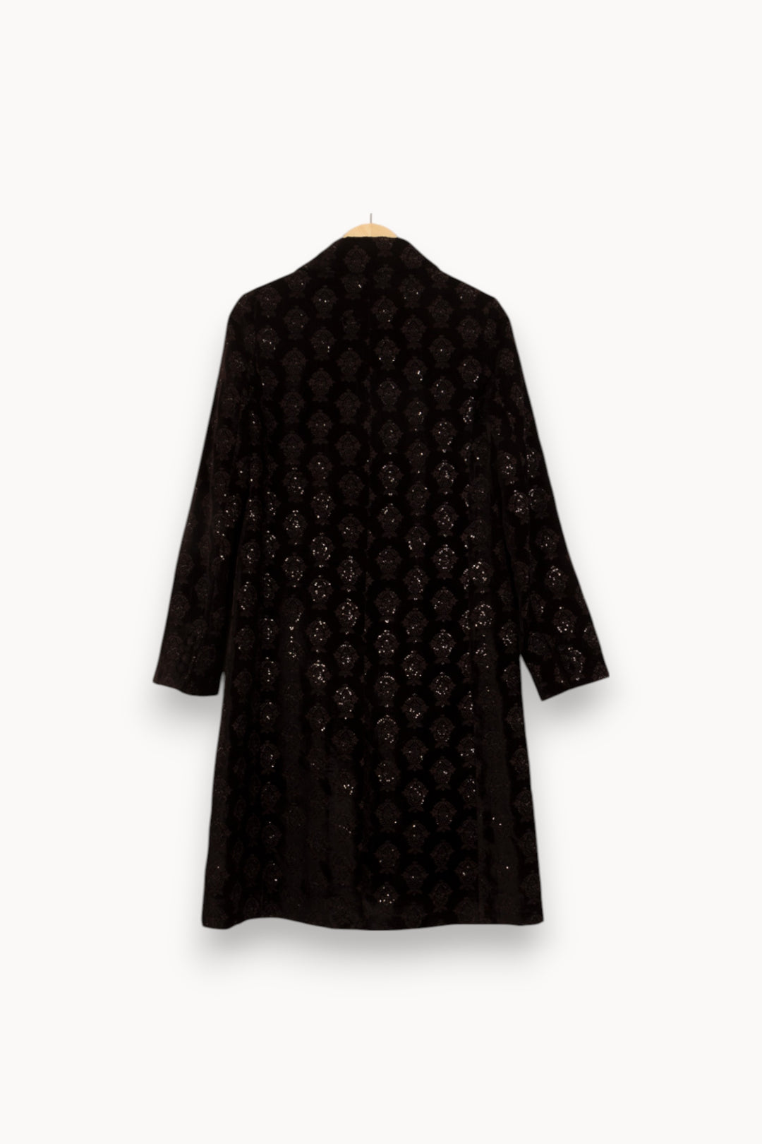 Manteau Brodé Noir - Taille S/36 de la marque Ines de la Fressange Paris | PARAD36081 - Vendu par Paradigme - Image 4