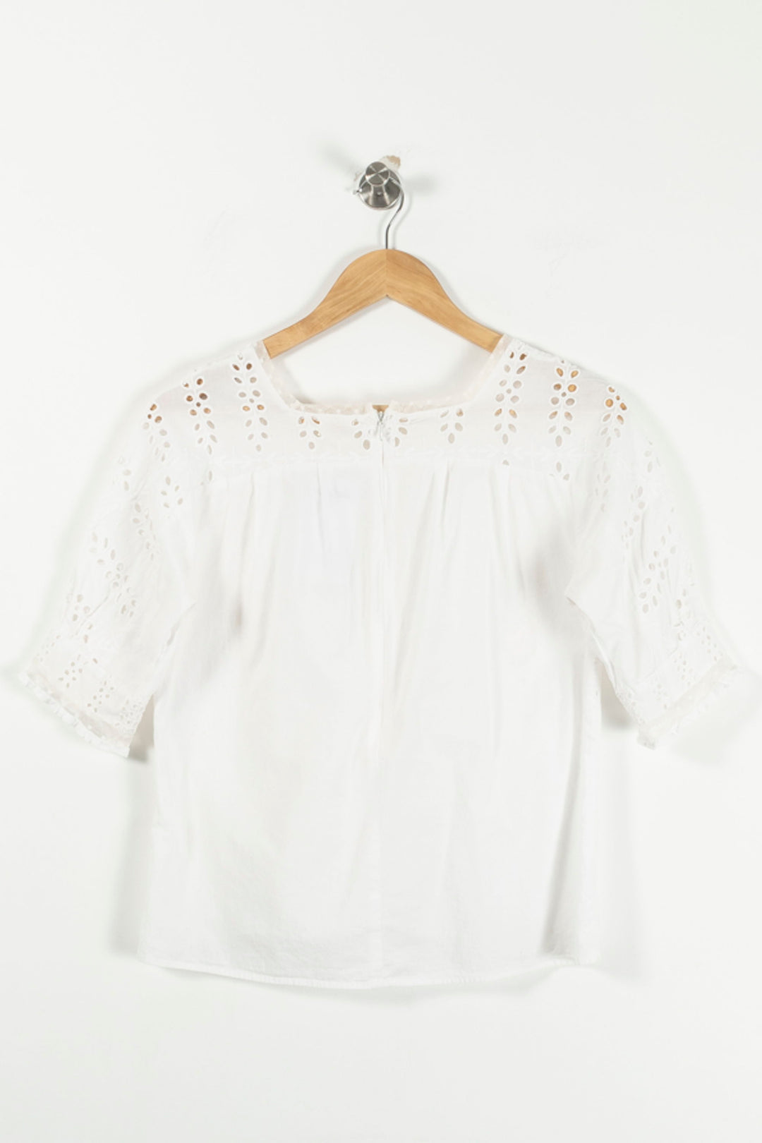Blouse Brodée Blanche - Taille M/38 de la marque Maje | PARAD36084 - Vendu par Paradigme - Image 4