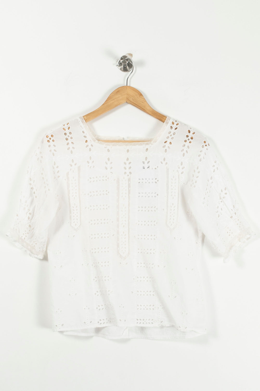 Blouse Brodée Blanche - Taille M/38 de la marque Maje | PARAD36084 - Vendu par Paradigme - Image 2