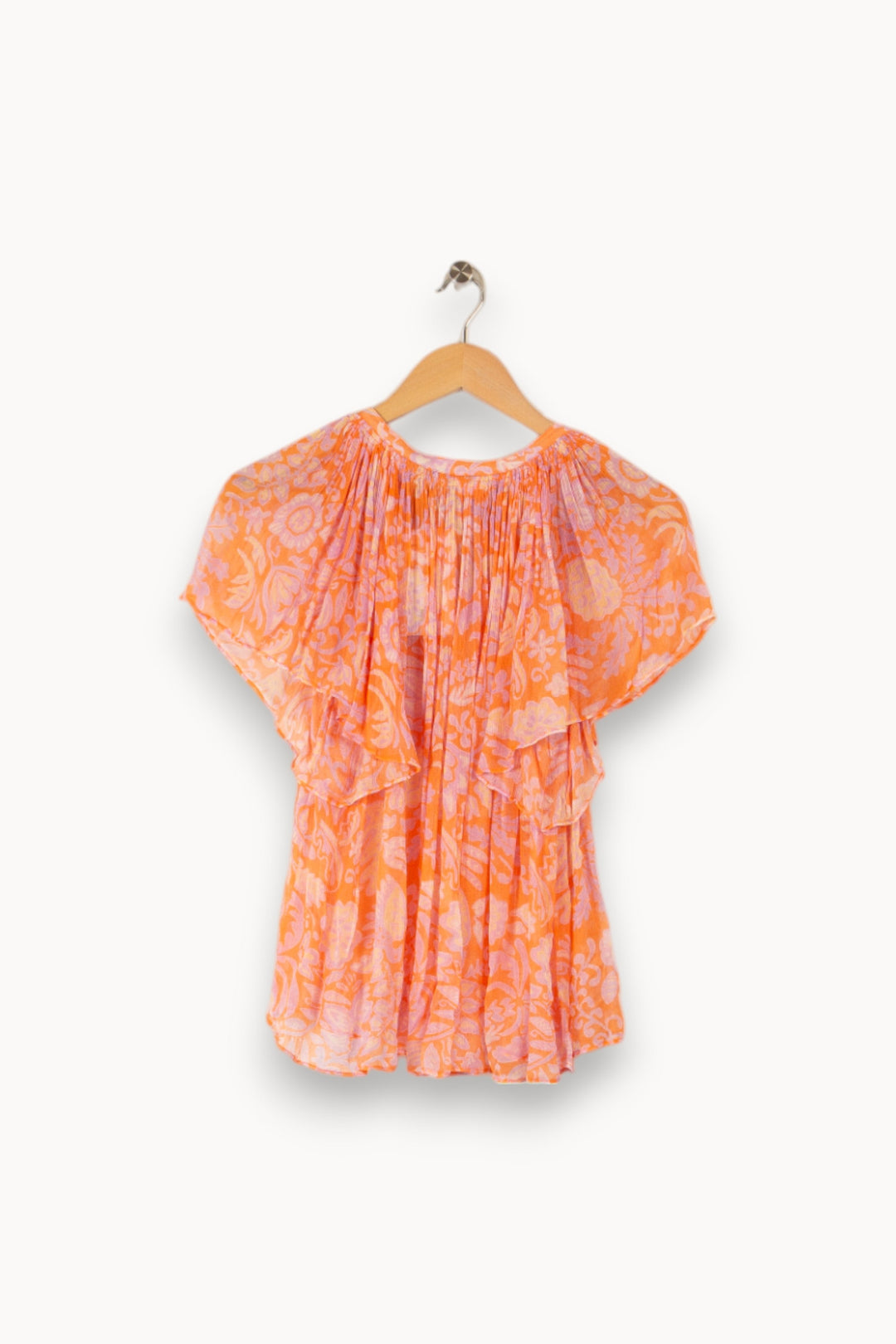 Blouse orange/rose - Taille XS/34 de la marque Vanessa Bruno | PARAD36095 - Vendu par Paradigme - Image 3