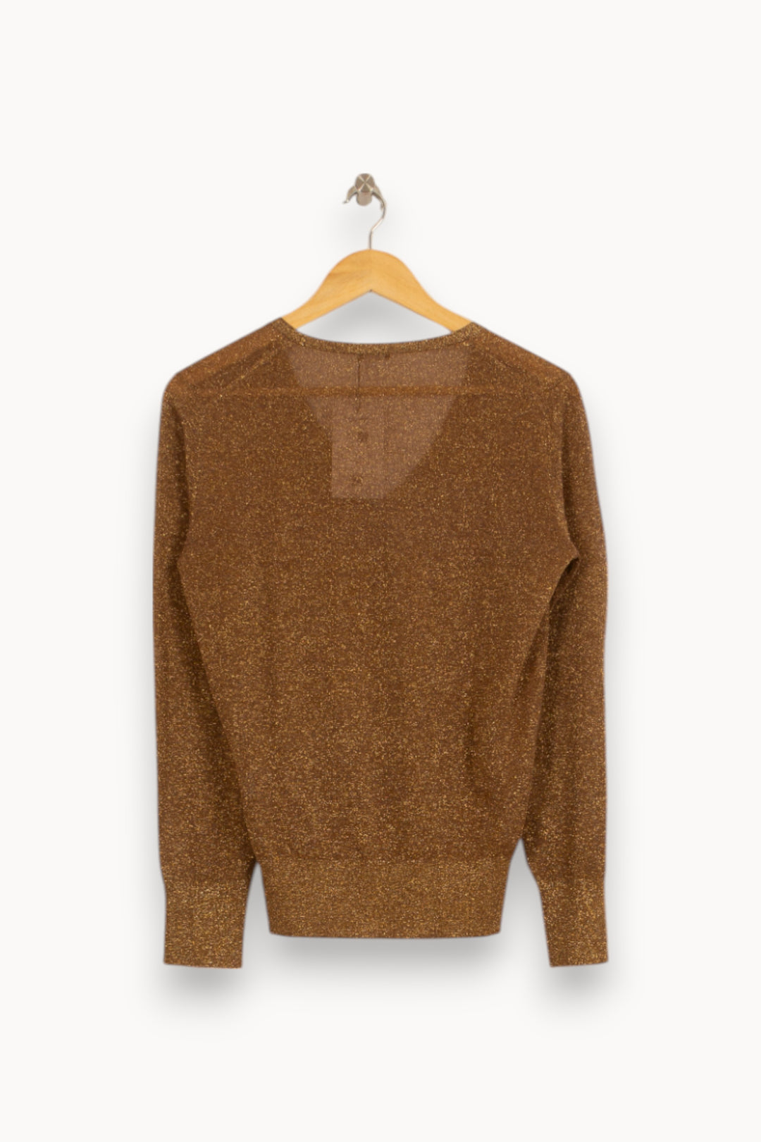 Pull Col V Marron - Taille M/38 de la marque Joseph | PARAD36101 - Vendu par Paradigme - Image 4