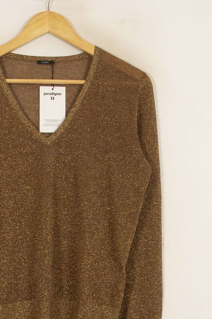 Pull Col V Marron - Taille M/38 de la marque Joseph | PARAD36101 - Vendu par Paradigme - Image 3
